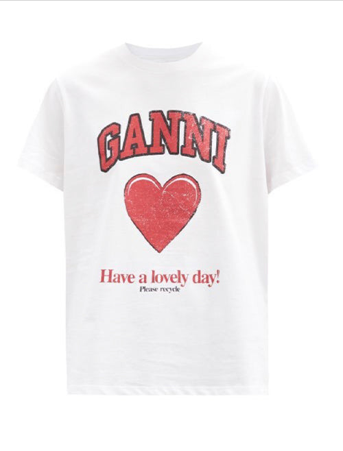 GANNI Love Heart Shirt