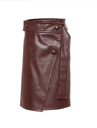 STELLA MCCARTNEY Faux Leather Skirt